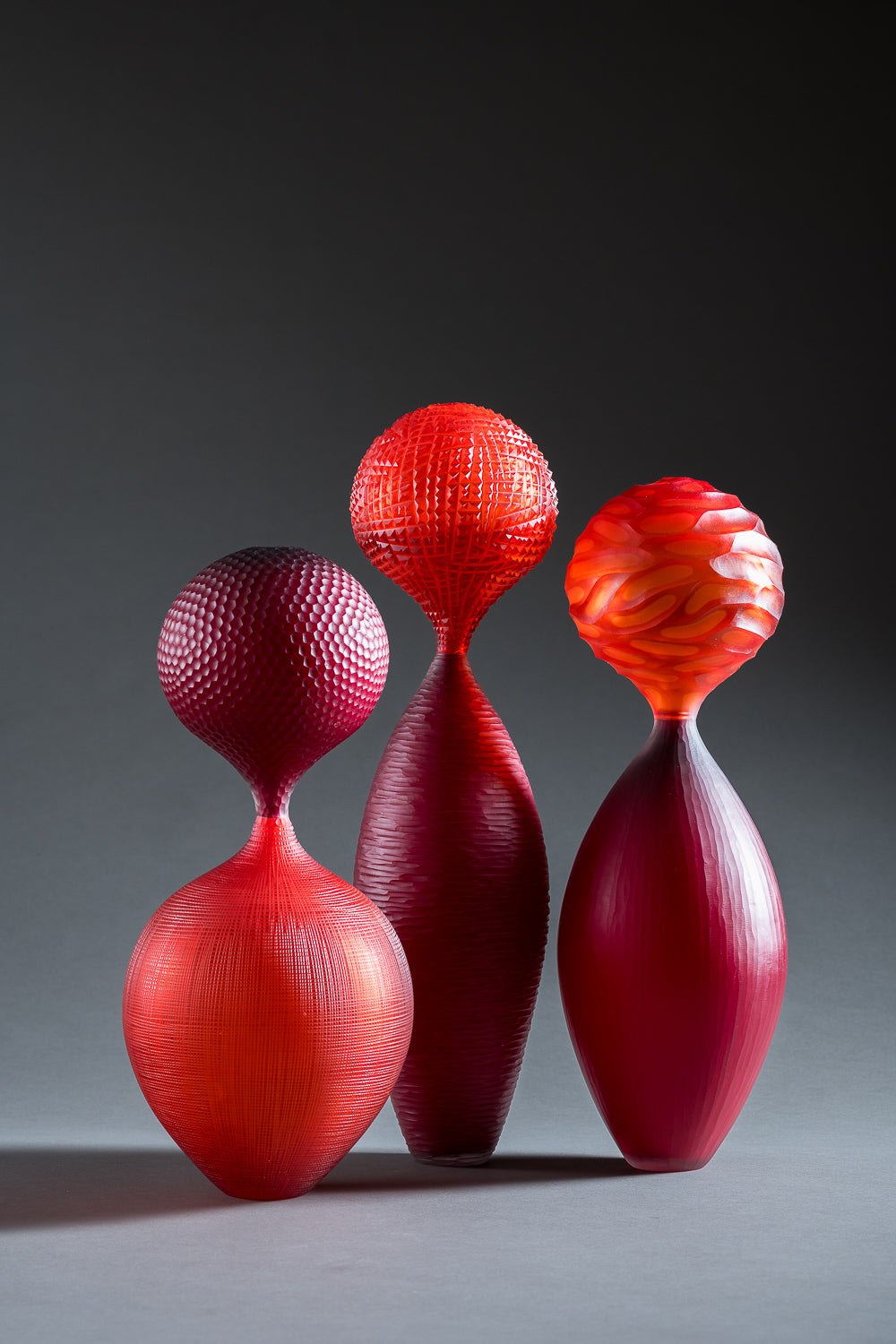 Badwin Guggisberg - Three's Company - Glass Art - Gallery TEN - Contemporary Art Glass - Glass Gallery - LAF25