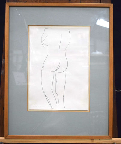 William Turnbull - Pencil drawing - Sketch - Nude - 1960s - Gallery TEN - Edinburgh Gallery - Modern & Contemporary